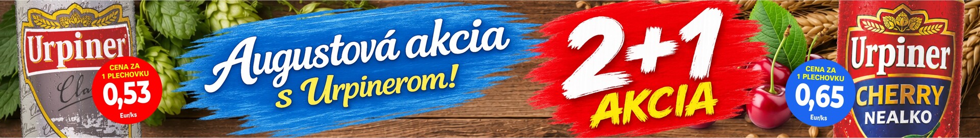 Akcia 2+1 August