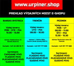 Prehľad výdajných miest e-shopu