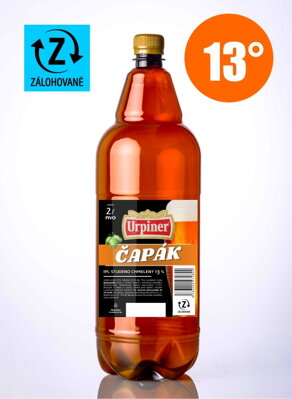 Čapované pivo IPL 13° PET fľaša 2l 