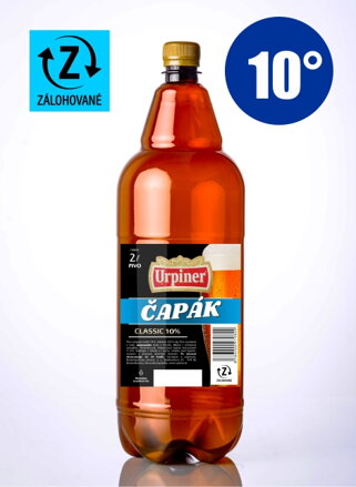 Čapované pivo 10° PET fľaša 2l