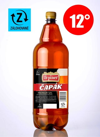 Čapované pivo 12° PET fľaša 2l 