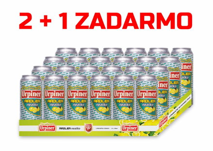 AKCIA 2+1 ZADARMO Urpiner Radler Nealko