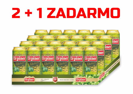 AKCIA 2+1 ZADARMO Urpiner Extra chmelený 14°