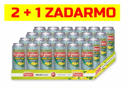 AKCIA 2+1 ZADARMO Urpiner Radler Nealko