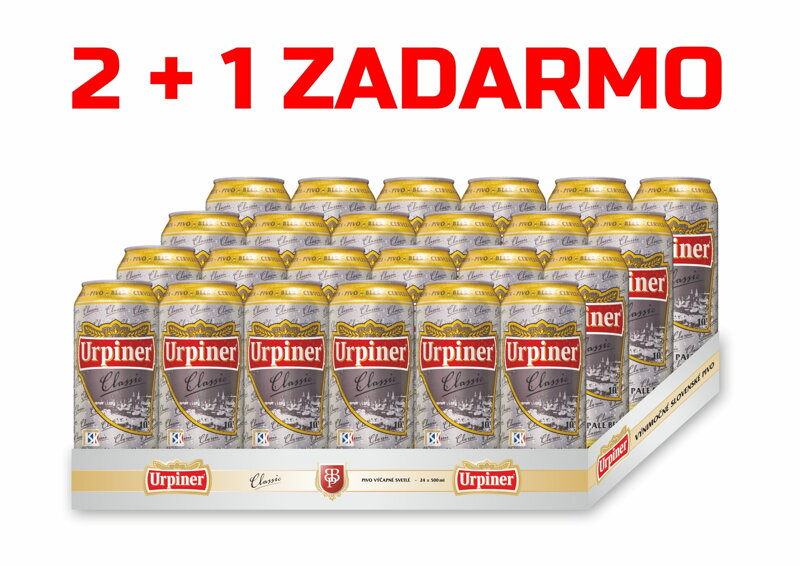 AKCIA 2+1 ZADARMO Urpiner Classic 10° AKCIA 2+1 ZADARMO Urpiner Classic 10°