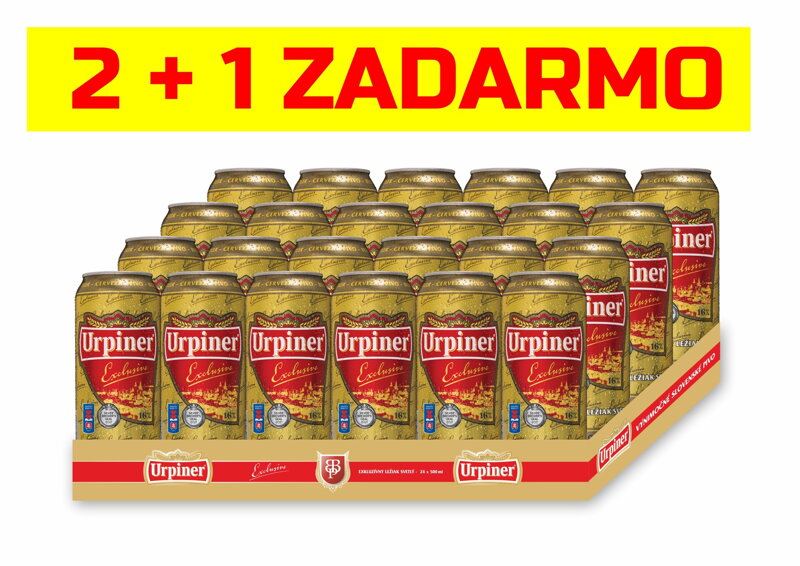AKCIA 2+1 ZADARMO Urpiner Exclusive 16°