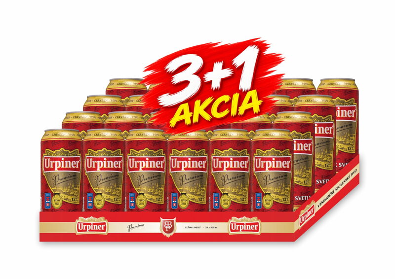 AKCIA 3+1 ZADARMO Urpiner Premium 12°