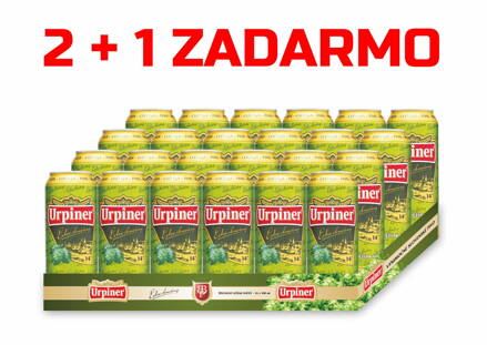 AKCIA 2+1 ZADARMO Urpiner Extra chmelený 14°