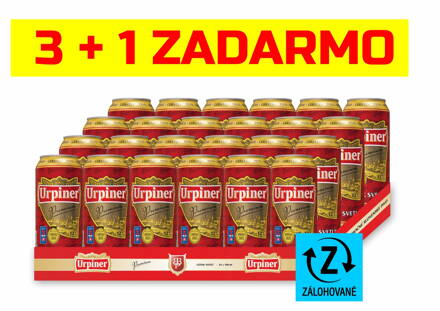 AKCIA 3+1 ZADARMO Urpiner Premium 12°